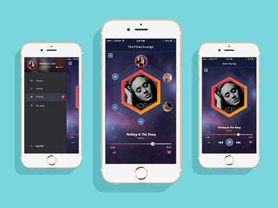 Hexagon app ios music spotify