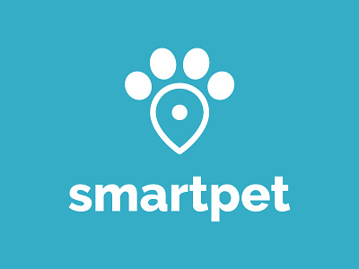 SmartPet Logo animal animal logo animals design flat graphic lettering logo logo design logodesign logos logotype paw pet type typography ui ux vector