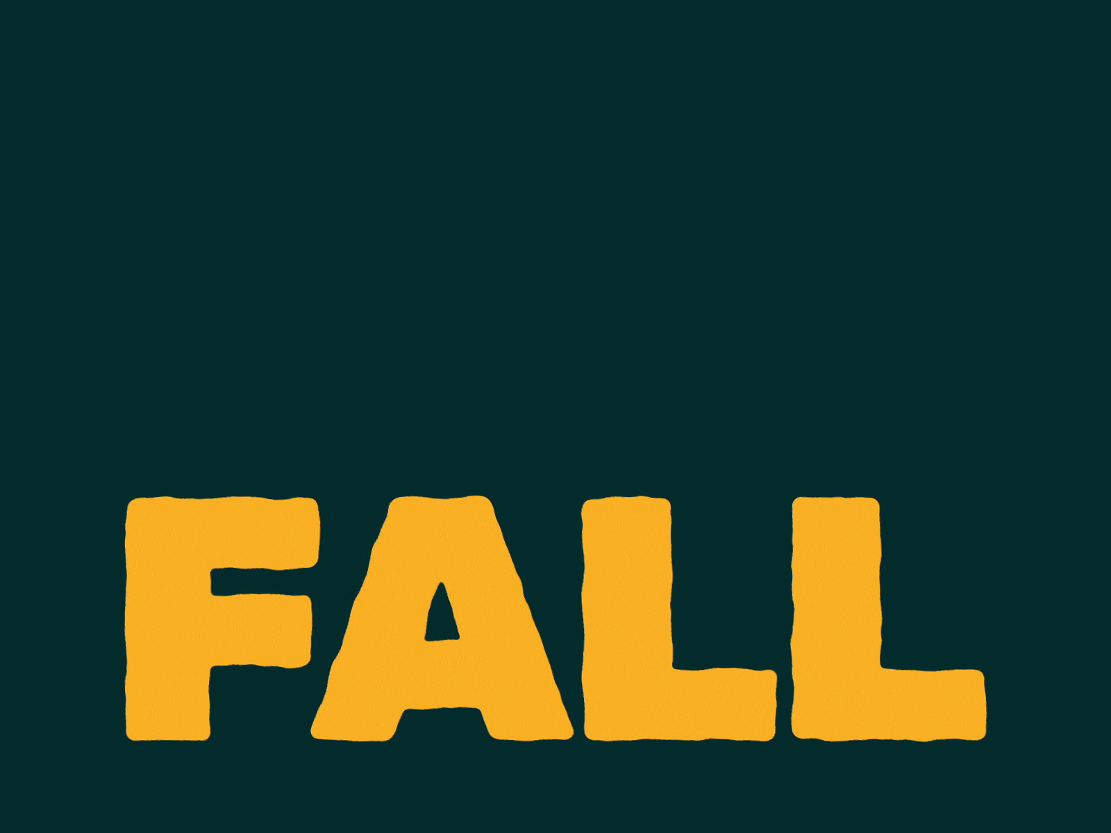Fall branding color design green illustration lettering logo minimal motion motion design motiongraphics typography vector yellow