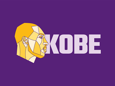 Kobe basketball bryant color design illustration illustration digital kobe kobe bryant kobebryant lakers lettering mamba play purple vector yellow