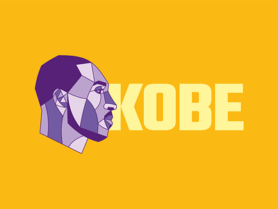 Kobe basketball bryant color design illustration illustration design illustration digital kobe kobe bryant kobebryant lakers lettering mamba purple vector yellow