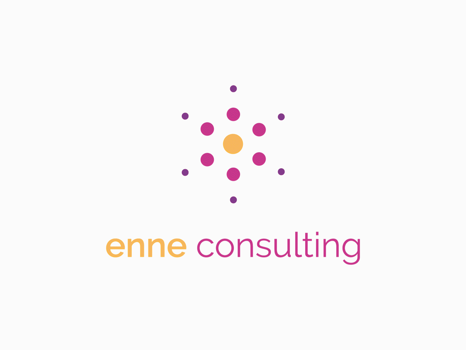 Enne consulting animation branding color consulting flat graphic design logo motion graphics purple vector yellow