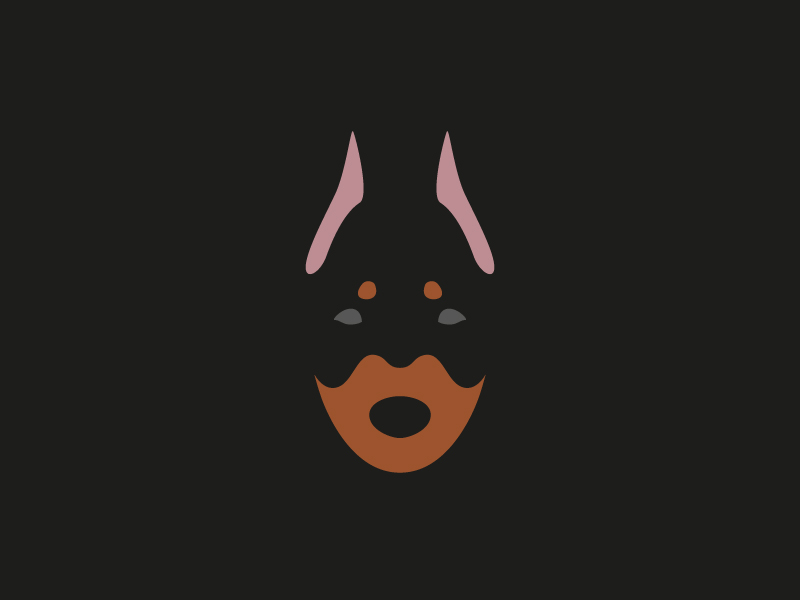 Doberman by Laura Palumbo on Dribbble