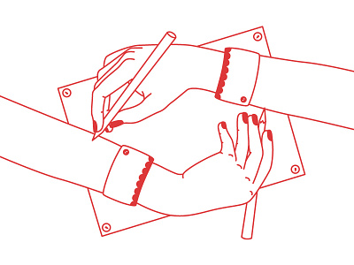 Hands design draw hand illo illustration line sketch