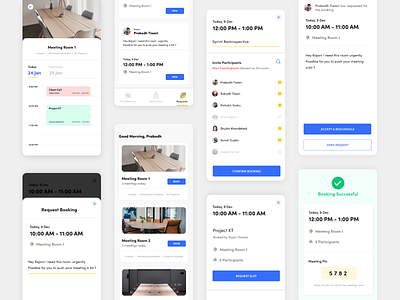 Meeting Room Booking UX Case Study booking app case study meeting room room booking schedule app scheduler ui design ux case study ux design ux process