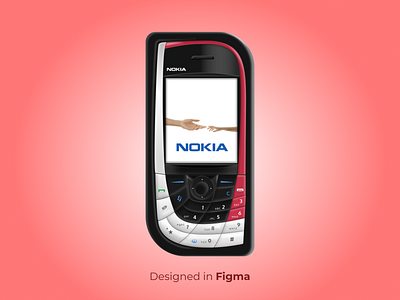 Skeuomorphic Nokia 7610 3d 3d illustration 3d realism figma figma illustration mobile nokia nokia mobile skeuomorphic skeuomorphic illustration