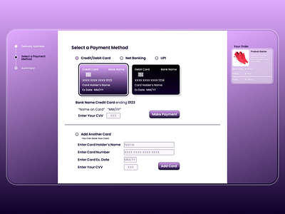 Daily UI #002 Credit Card Checkout