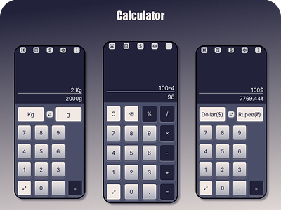 Daily UI #004 Calculator calculator daily design figma ios mobile app ui ux