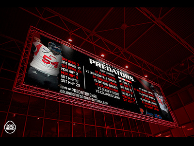 Orlando Predators Billboard Schedule