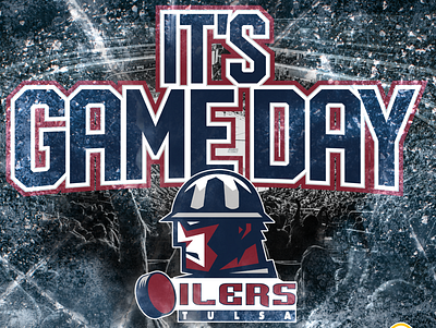 Tulsa Oilers Game Day adobe echl game hockey ice illustrator photoshop puck social media sports tulsa