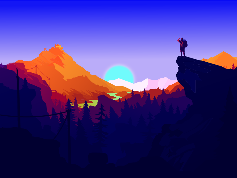 Firewatch by Chris Leatham on Dribbble