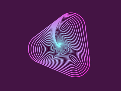 The Fall gradient illustrator lines purple triangle