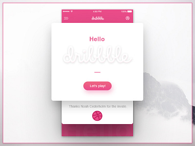 Hello Dribbble dribbble first shot hello hello dribbble