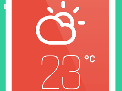 Next Weather App Concept flat weather weather app
