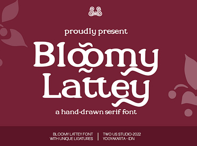 FREE DOWNLOAD!!! BLOOMY LATTEY - HANDDRAWN FONT bold displayfont elegant font handdrawn handwritting letter lettering luxury typeface typography