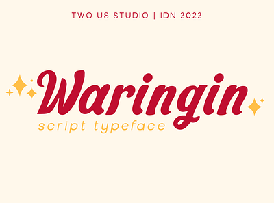 FREE DOWNLOAD!!! WARINGIN - SCRIPT TYPEFACE beauty classic clean displayfont font freefont handwrite handwritting letter lettering posterfont script simple typeface typography