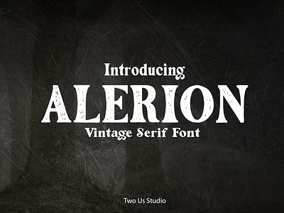 FREE DOWNLOAD!!! ALERION - VINTAGE SERIF FONT