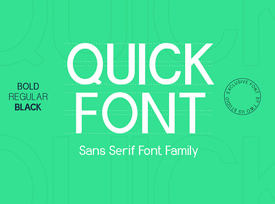 FREE DOWNLOAD!!! QUICK - SANS SERIF FAMILY FONT clean design displayfont elegant familyfont font free freebie freedownload freefont illustration letter lettering logo minimalist posterfont sansserif simple typeface typography