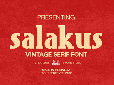 Free Download !!! Salakus - Vintage Serif Font