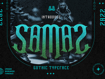 Free Download ! Samaz - Gothic Vintage Typeface