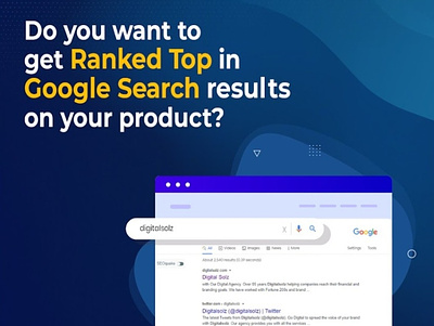 Do you want to get Ranked top on Google Search Results? app best seo agency branding design digital marketing digital solz seo