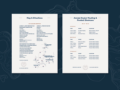 Premier Marine Collateral collateral event layout print