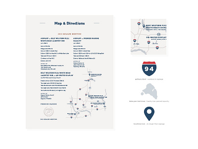 Premier Marine Collateral collateral directions event icon layout map print