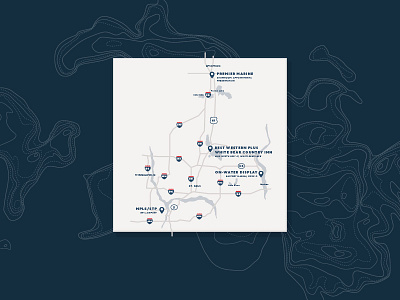 Premier Marine Collateral directions event map