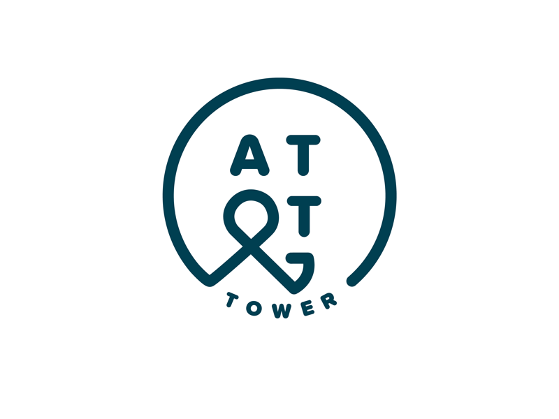 AT&T Tower Altered Amp design gif logo typography