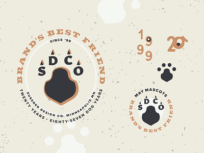 Shield Paw badge branding color design identity logo typography