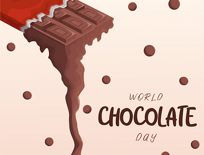 World chocolate day art branding design graphic design illustration logo typography ui ux vector