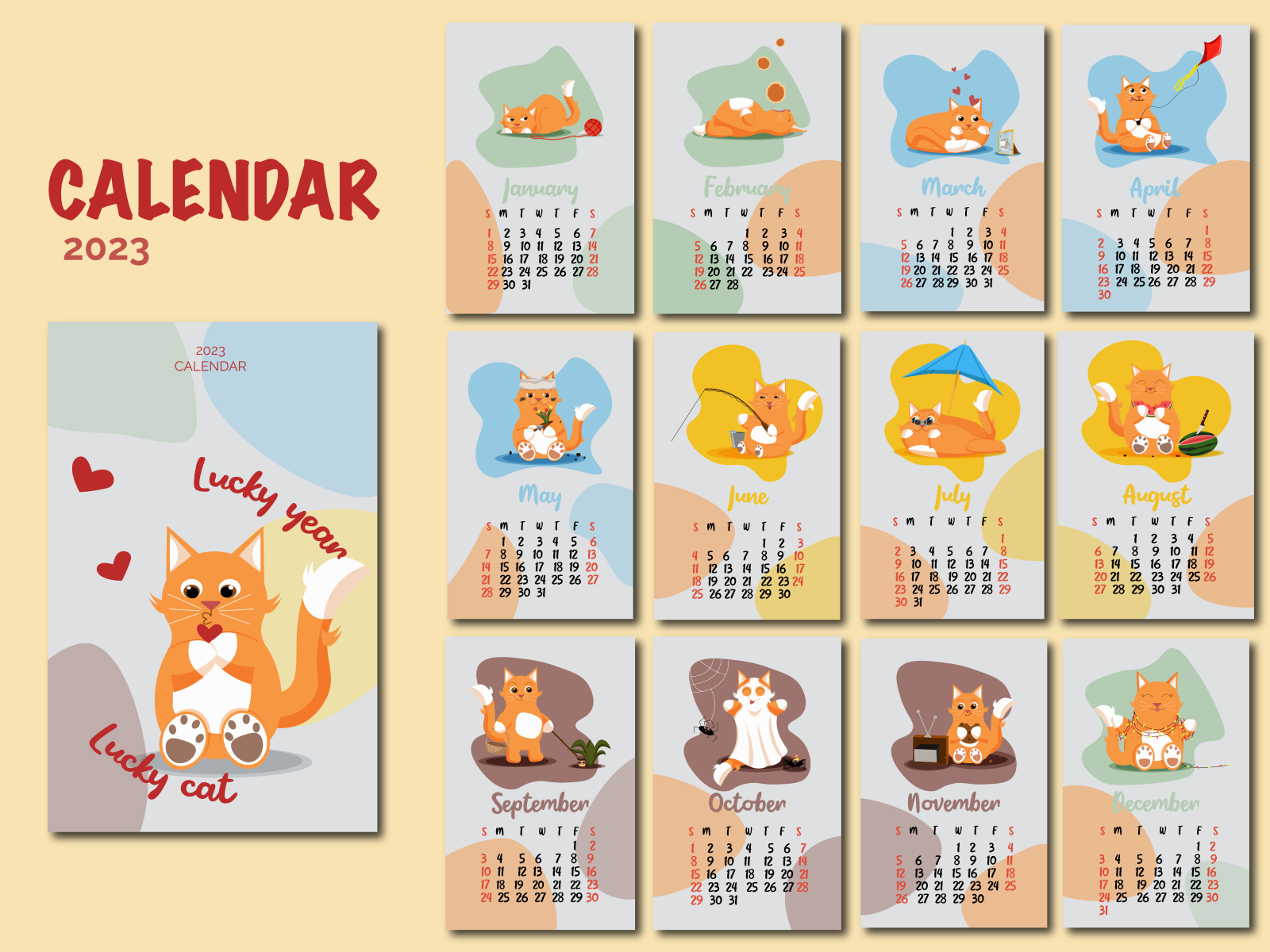 Calendar by Hanna on Dribbble