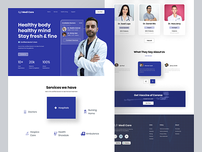 Medical Service Landing page