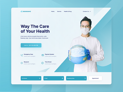 Medical website hero section appointments book appointment company design doctors healthcare hero section insurance company landing page landing page design medical medical app medical website medicine medicine service medtech online medicine ui design uiux website