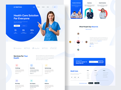 Medical Service Landing page