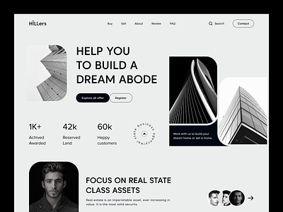 Website Home Page UI