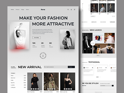 Fashion Website Landing Page