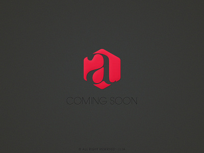 Coming SOon New theme blach logo logo design red simple ui