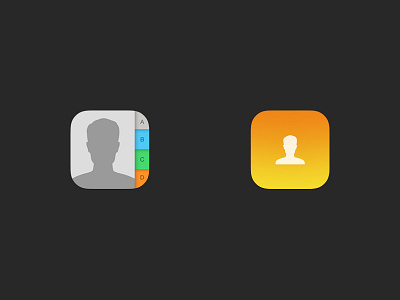 Contacts iOS 7 7 contacts icon icons ios redesign