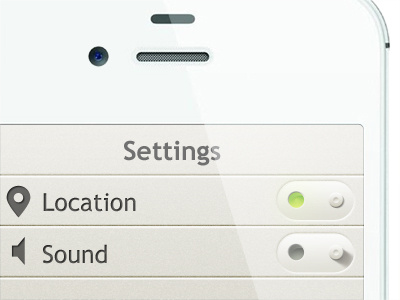Button Sample button ios iphone light off on texture toggle ui ux