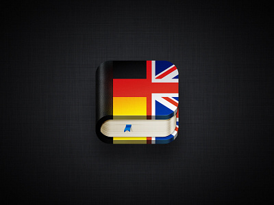 Dictionary Icon For iOs app book dict dictionary english german icon ios ui ux