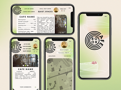 Cafe-Search App app design illustration logo ui ux vector
