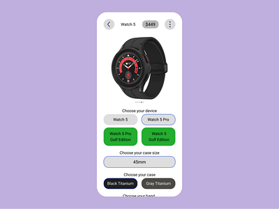 Customize Product app dailyui design mobile ui ux