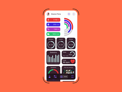 Workout tracker app dailyui design mobile ui ux