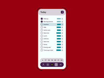 To Do List app dailyui design mobile ui ux