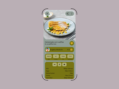 Recipe app dailyui design mobile ui ux