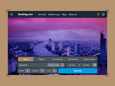 Redesign of the booking website. booking design ui uiux ux web web design web site webdesign website