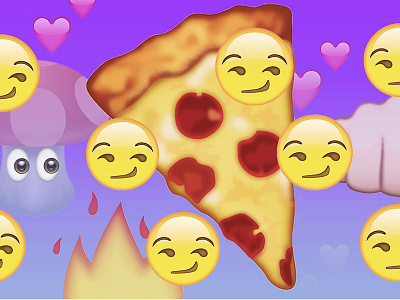 current mood emoji fire mushroom pizza trippy weird