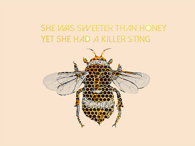 Honeybee bee honey honeycomb killer sting sweet