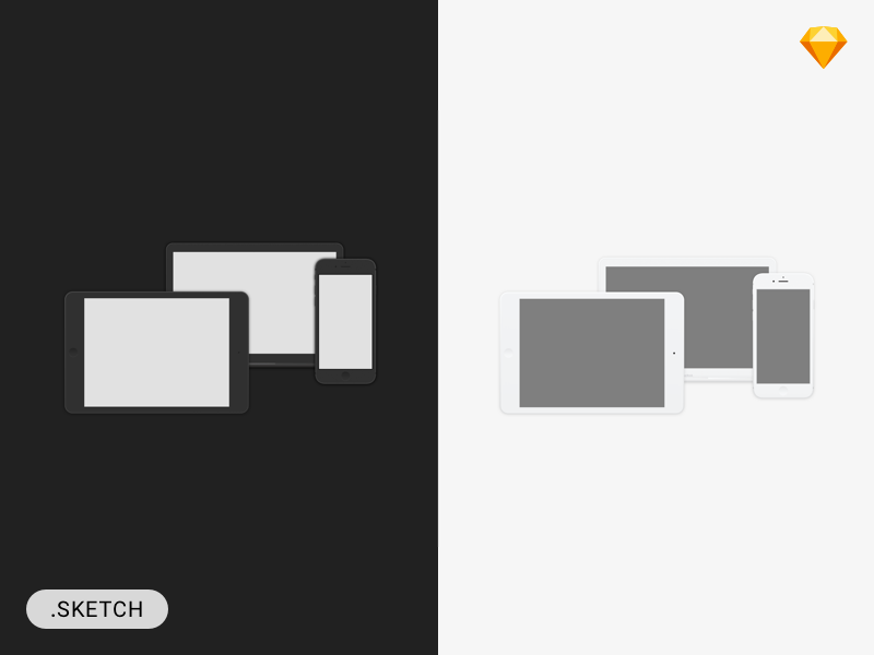 FREE MINIMAL DEVICES hfg gray simple minimal free sketch mockups devices